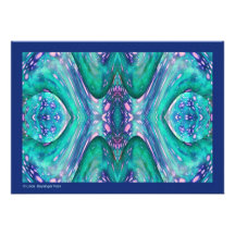 Sea Serpent Abstract Custom Invitation
