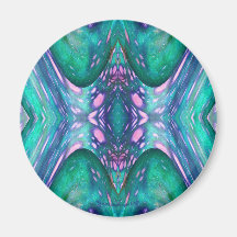 Sea Serpent Abstract Fridge Magnet
