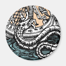Sea Serpent Refrigerator Magnet