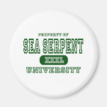 Sea Serpent University Fridge Magnet