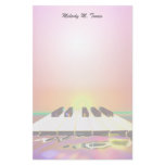 Sea Sharp Music Keyboard Personalized Stationery
