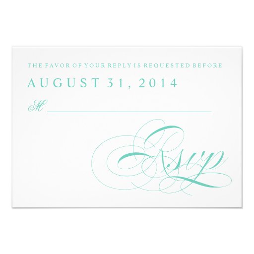 Sea Shell Beach Wedding | Traditional RSVP Card