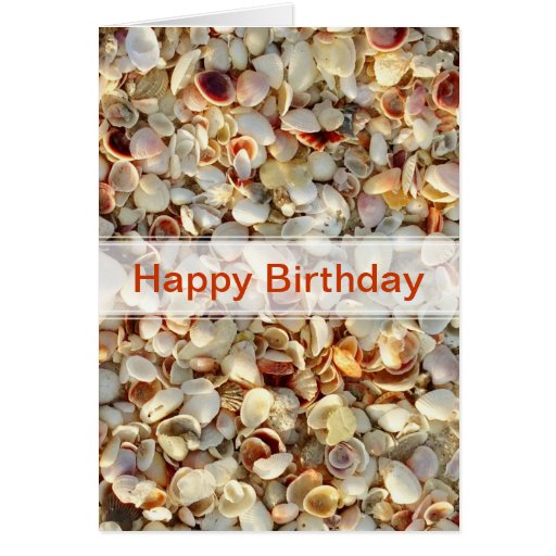 Sea Shell Birthday Card | Zazzle