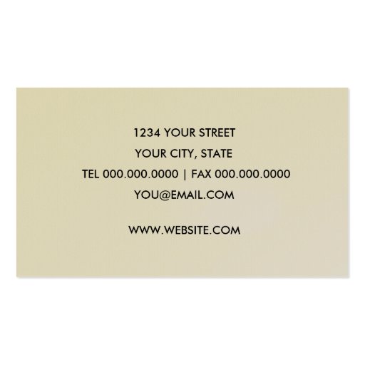 Sea Shell Business Card (back side)