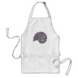 Sea Shell Digital Stencil Collage - 10 Apron