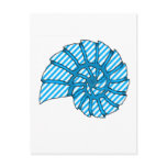 Sea Shell Digital Stencil Collage - 11 Post Cards