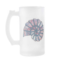 Sea Shell Digital Stencil Collage - 12 Coffee Mug