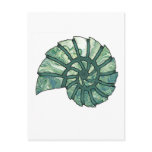 Sea Shell Digital Stencil Collage - 13 Postcard