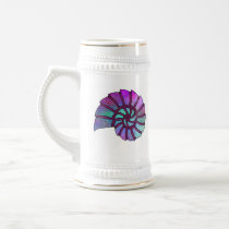 Sea Shell Digital Stencil Collage - 16 Mugs