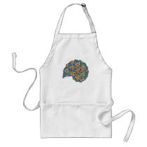 Sea Shell Digital Stencil Collage - 20 Apron