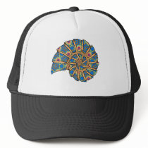 Sea Shell Digital Stencil Collage - 20 Mesh Hats