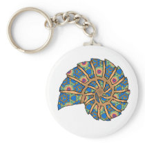 Sea Shell Digital Stencil Collage - 20 Keychains