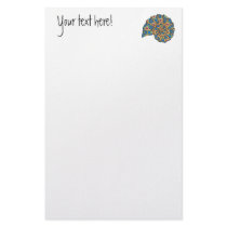 Sea Shell Digital Stencil Collage - 20 Personalized Stationery