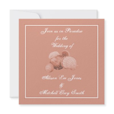 Sea Shell Wedding Invitation (10-pack)