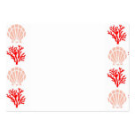 Sea Shells and Coral Business Card