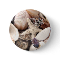Sea Shells by the Shore Pinback Button