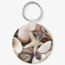 Sea Shells by the Shore keychains
