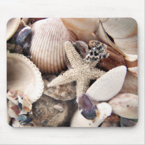 Sea Shells by the Shore Mouse Mats