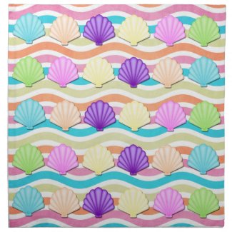 Sea Shells Cloth Napkins