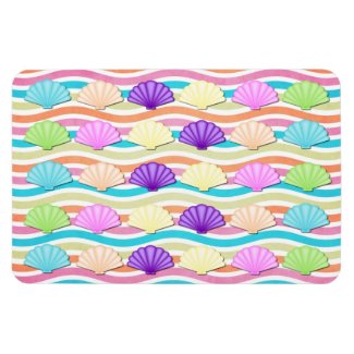 Sea Shells Flexible Magnets