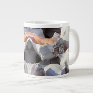 Sea Shells in sunlight and shadow Extra Large Mugs