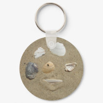 Sea Shells in the Sand Keychain