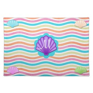 Sea Shells Monogram Place mat