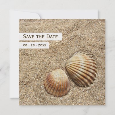 Sea Shells - Save the date announcement