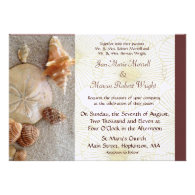 Sea Shells Wedding Invitation