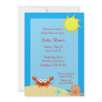 Sea Side Baby Shower Invitation