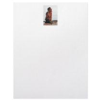 Sea Stack Rock. Ladram Bay, Devon. UK. Letterhead Template
