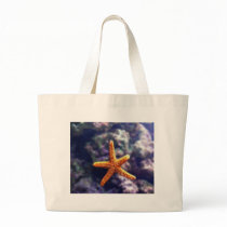 Sea Star In Aquarium Tote Bags