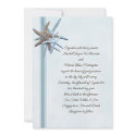 Sea Stars 5x7, Flat Wedding Invitation invitation