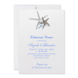 Sea Stars, Custom Beach Wedding Rehearsal Dinner Custom Invites
