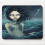 Sea Storm gothic mermaid Mousepad