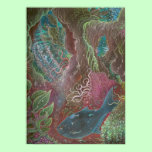 Sea sweep art print Silver UV matte posters