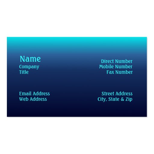 Sea Tones Business Card (front side)