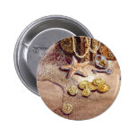 SEA TREASURES by SHARON SHARPE Pinback Button