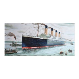 Sea Trials of RMS Titanic zazzle_wrappedcanvas