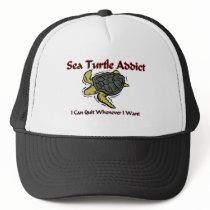 Sea Turtle Addict hats