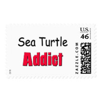 Sea Turtle Addict postage