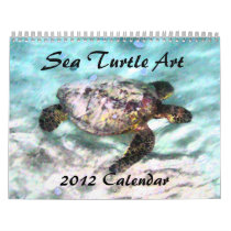 Sea Turtle Art 2012 Calendar