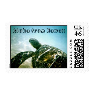 Sea Turtle at Hawaii Island stamp