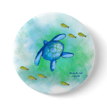 Sea Turtle Button