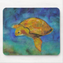 Sea Turtle by Paula Atwell mousepads