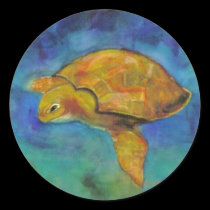 Sea Turtle by Paula Atwell stickers