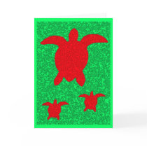 Sea Turtle Christmas Card