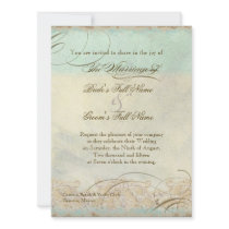 Sea Turtle Coastal Beach - Destination Wedding Personalized Invitation