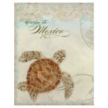 Sea Turtle Coastal Beach DestinationTravel Info Personalized Flyer