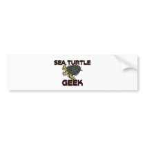 Sea Turtle Geek bumper stickers